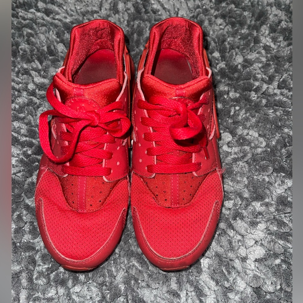 Red sneakers